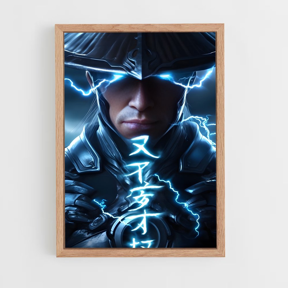 Poster Raijin le Maître du Tonnerre – affiche Mortal kombat (vue 4)